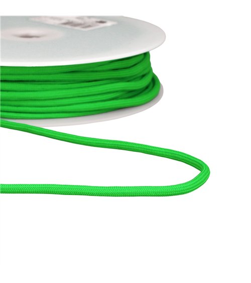 Cordon Tressé 4,5mm vert au mètre