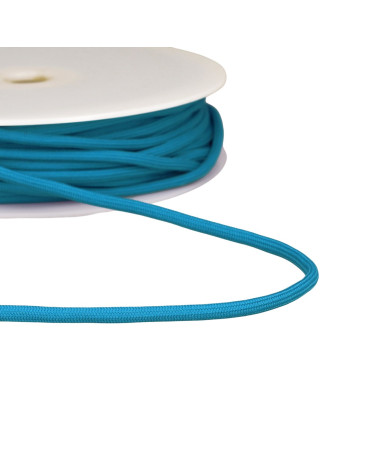 Geflochtene Kordel 4,5 mm blau pro Meter
