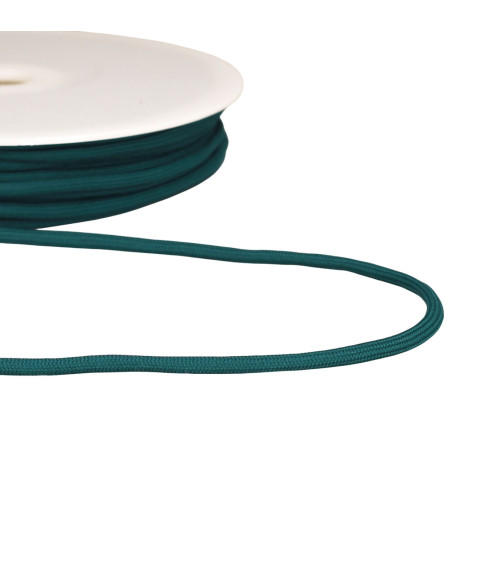 Geflochtene Kordel 4,5 mm blau pro Meter