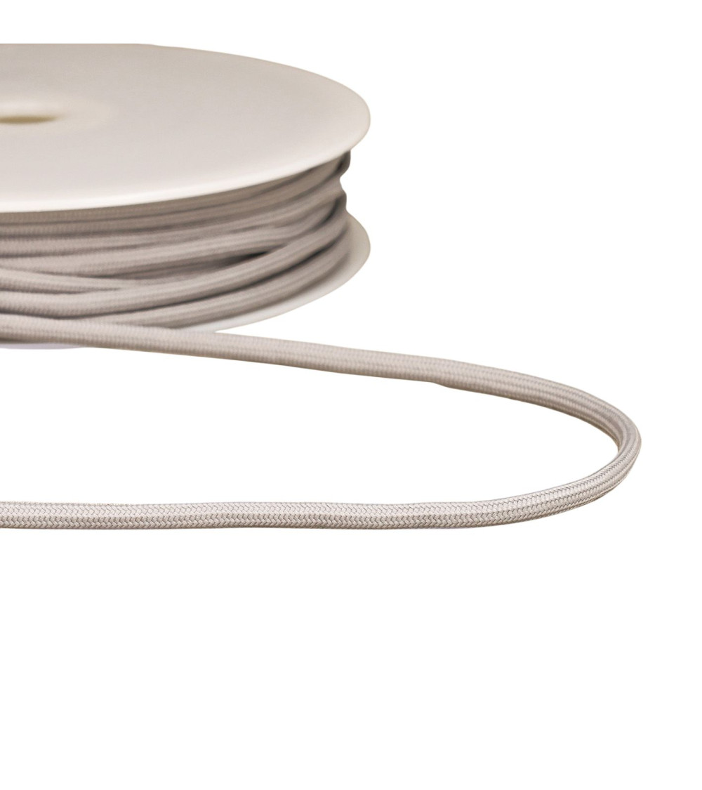 Braided cord 4.5mm light gray per meter