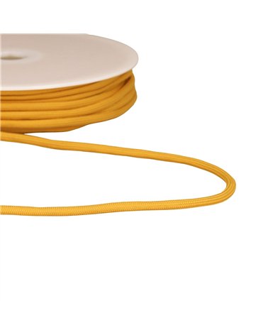 Cordon Tressé 4,5mm moutarde au mètre