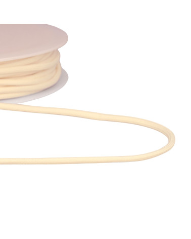 Braided cord 4.5mm ecru per meter