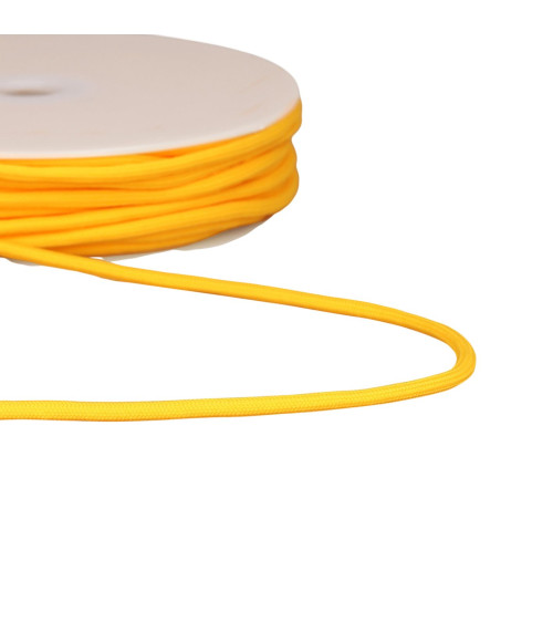 Cordone intrecciato 4,5 mm giallo al metro