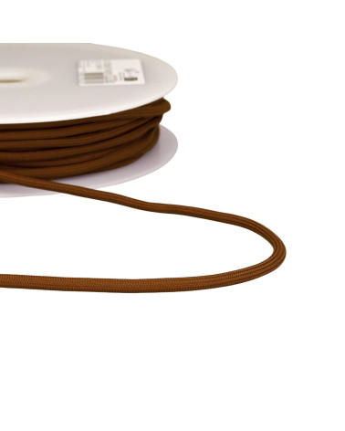 Braided cord 4.5mm brown per meter