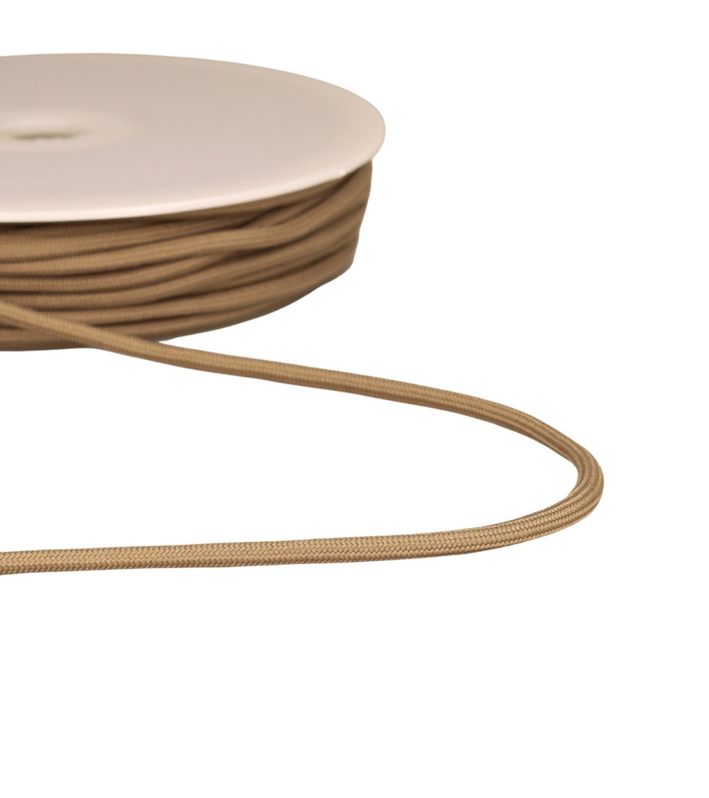 Braided cord 4.5mm brown per meter