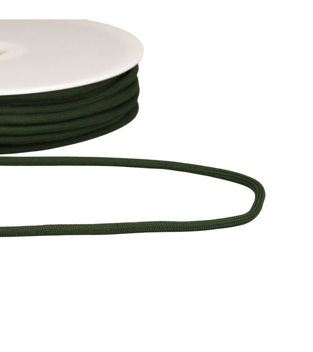 Cordón trenzado 4,5mm verde por metro