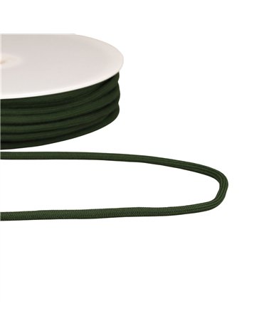 Cordon Tressé 4,5mm vert au mètre