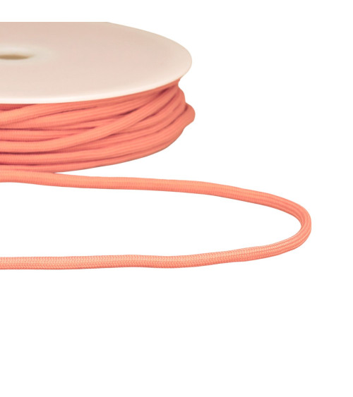 Braided cord 4.5mm old pink per meter