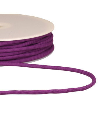 Cordón trenzado 4,5mm morado por metro