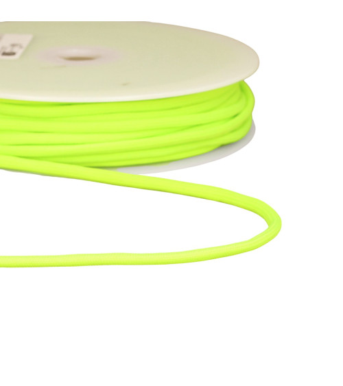 Geflochtene Kordel, 4,5 mm, fluoreszierendes Grün pro Meter