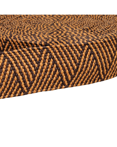 Natural Look Two-Tone Stretch Strap 50mm brown per meter