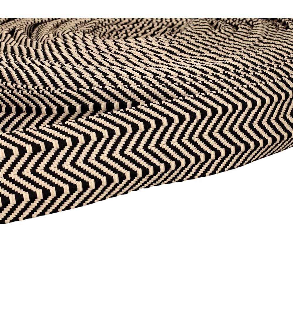 Sangle Double Chevrons 38mm noir au mètre