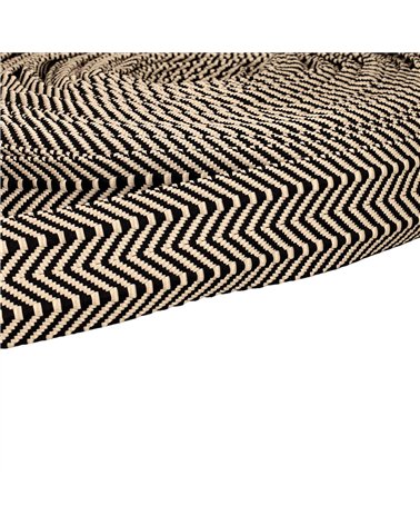 Sangle Double Chevrons 38mm noir au mètre