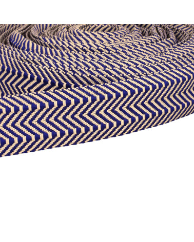 Double Herringbone Webbing 38mm blue per meter