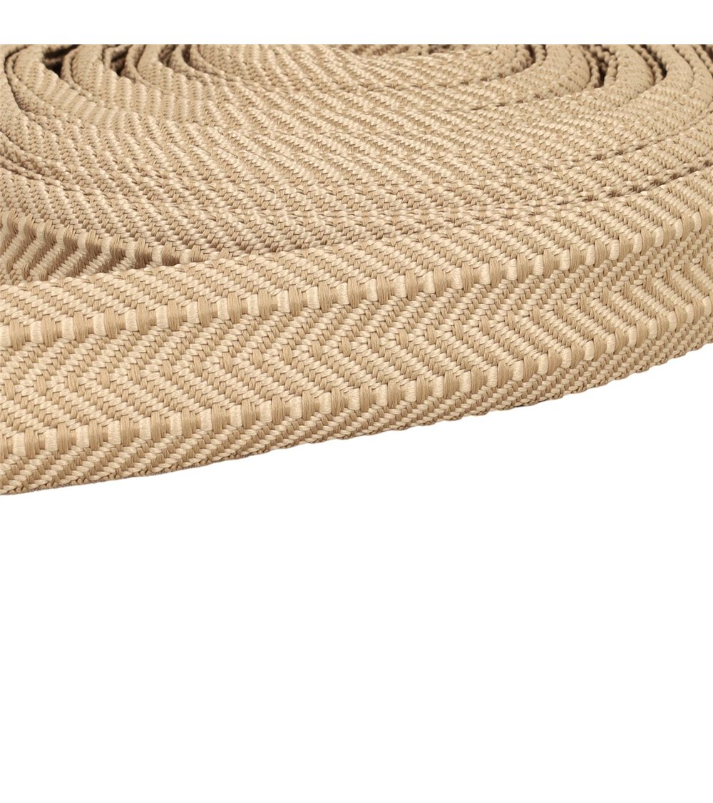 Sangle Double Chevrons 38mm beige au mètre