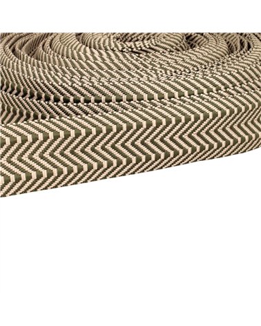 Sangle Double Chevrons 38mm vert au mètre