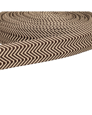 Double Herringbone Webbing 38mm brown per meter
