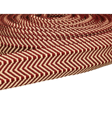 Double Herringbone Webbing 38mm red per meter