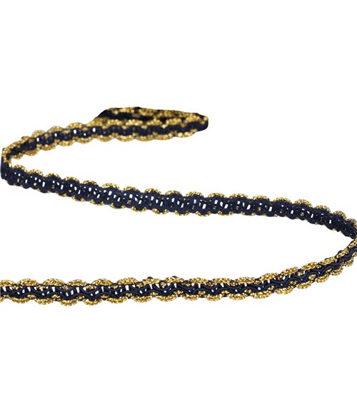 Galon Croquet Métallique 8mm bleu au mètre