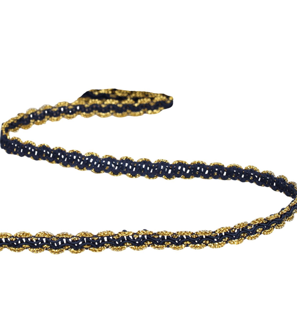 Treccia metallica per croquet 8 mm blu al metro