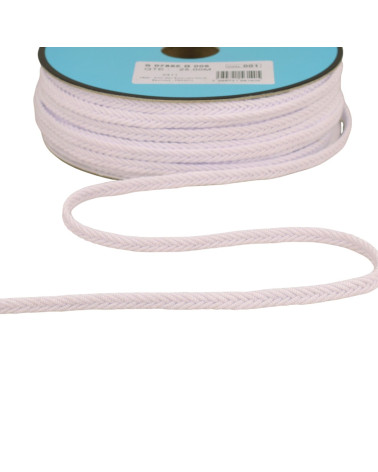 Herringbone braid 6mm white per meter