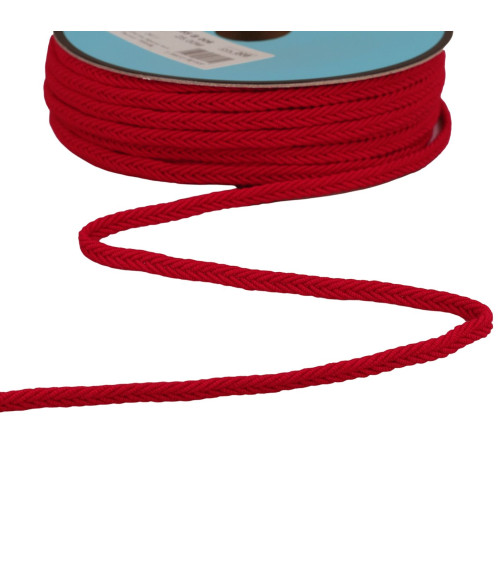 Fischgrätengeflecht 6 mm rot pro Meter