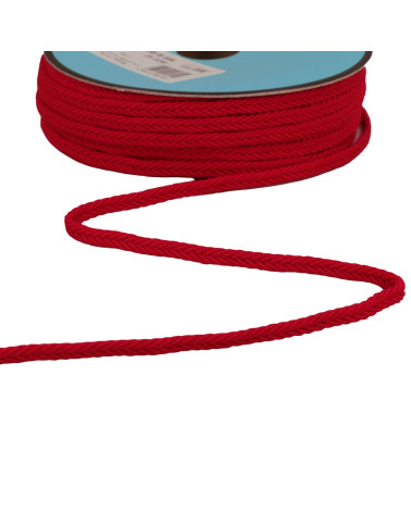 Herringbone braid 6mm red per meter