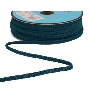 Herringbone braid 6mm blue per meter