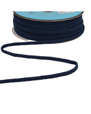 Fischgrätengeflecht 6 mm blau pro Meter