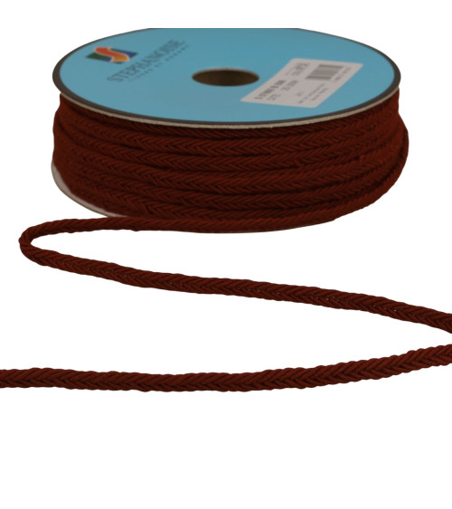 Fischgrätengeflecht 6 mm rot pro Meter