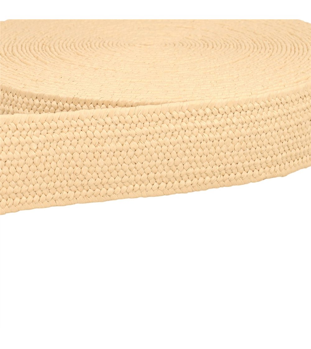 Bobine 15m sangle aspect naturel extensible ecru