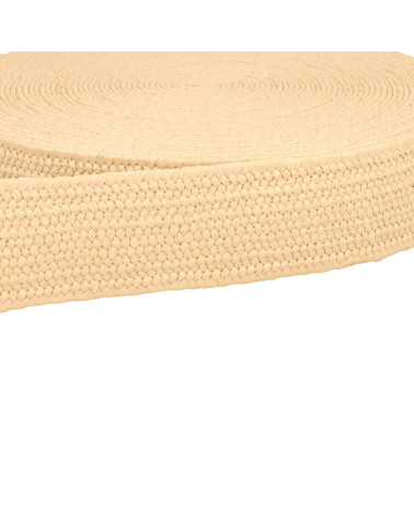 15m reel natural look stretch ecru webbing