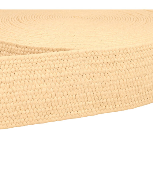 15-m-Rolle mit natürlichem Stretch-Gurtband in Ecru