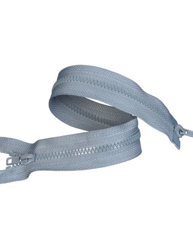 Dark gray separable mouth-to-mouth injected zipper