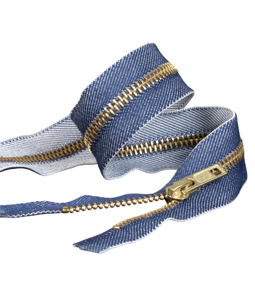 Jeans separabili con cerniera Jeans oro scuro