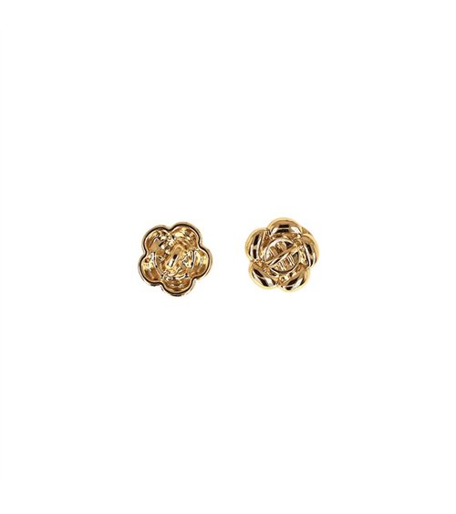 Bouton métal petite fleur 10 or