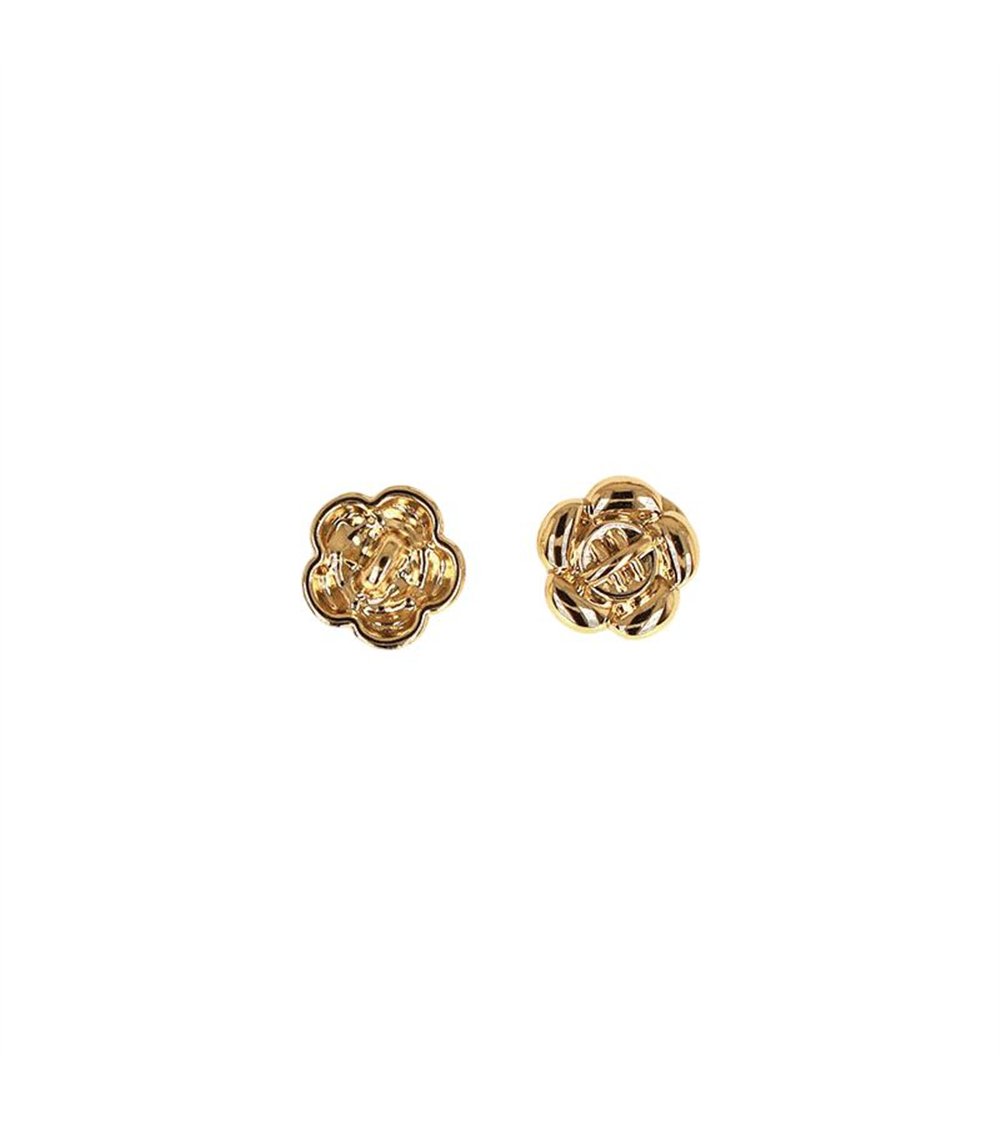 Bouton métal petite fleur 10 or