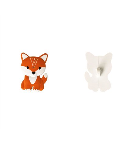 Lot de 3 boutons culot renard 24mm x 16mm