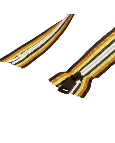 Multicolored non-separable windproof closure