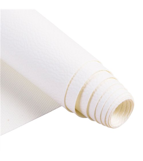 Coupon karla simili cuir 140x50cm blanc
