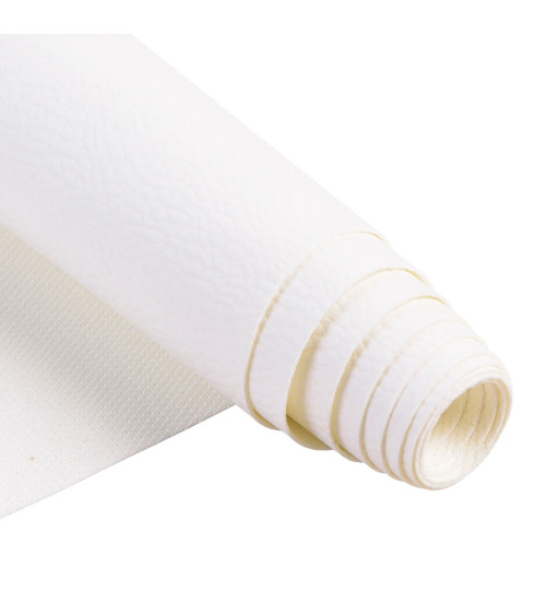 Karla faux leather coupon 140x50cm white