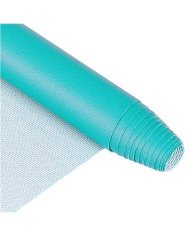Coupon karla simili cuir 140x50cm turquoise