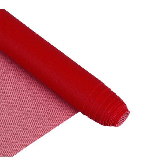 Karla faux leather coupon 140x50cm red