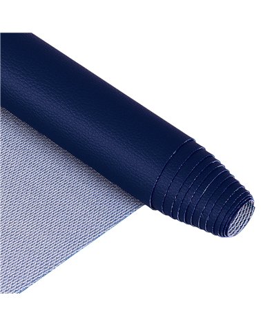 Coupon karla simili cuir 140x50cm marine
