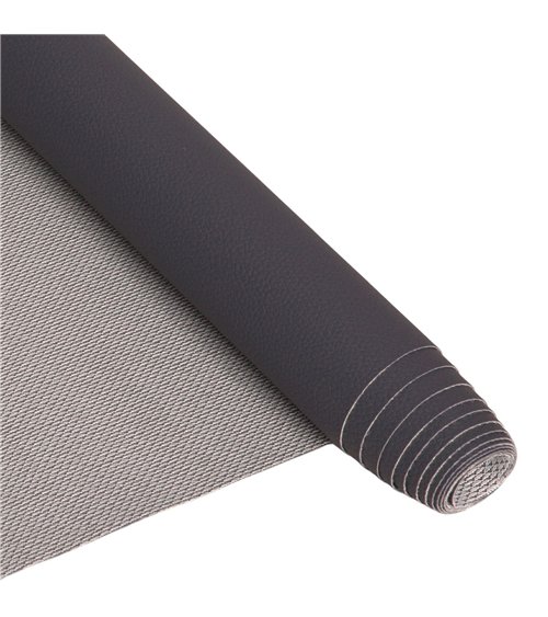 Coupon karla simili cuir 140x50cm gris ardoise