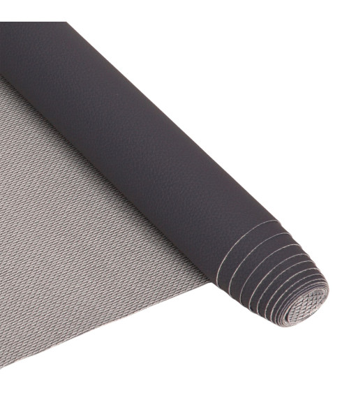 Karla faux leather coupon 140x50cm slate gray