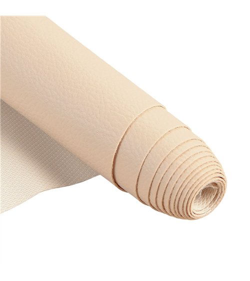 Coupon karla simili cuir 140x50cm beige mastic