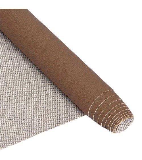 Coupon karla simili cuir 140x50cm taupe