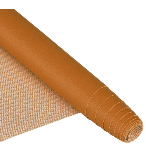 Cupón de piel sintética Karla 140x50cm mostaza oscuro