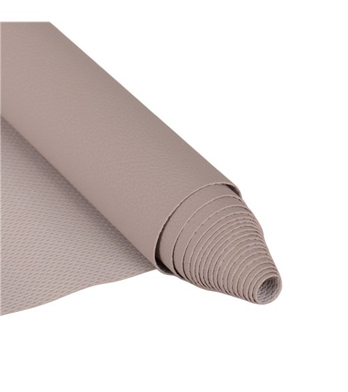 Coupon karla simili cuir 140x50cm gris clair
